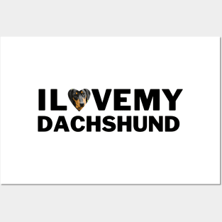 I love my Dachshund Wiener dog gift for pet parents and lovers Posters and Art